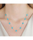 ფოტო #2 პროდუქტის Mini Turquoise Clover Necklace