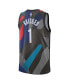 Фото #2 товара Men's and Women's Mikal Bridges Black Brooklyn Nets 2023/24 Swingman Jersey - City Edition