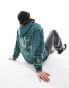 Фото #2 товара ASOS DESIGN oversized hoodie with large back print and hood embroidery in green