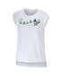 ფოტო #2 პროდუქტის Women's White Dallas Stars Greetings From Muscle T-shirt