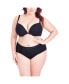 Фото #2 товара Plus Size Smooth & Chic Front Close Cotton Push Up Bra