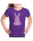 ფოტო #1 პროდუქტის Big Girl's Word Art T-shirt - Easter Bunny