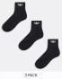 Фото #1 товара adidas Originals 3 pack trefoil ankle socks in black