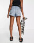 Madewell relaxed denim shorts in mid wash