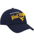 ფოტო #4 პროდუქტის Women's Navy West Virginia Mountaineers Phoebe Clean Up Adjustable Hat