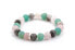 Beaded bracelet made of rosewood, amazonite and labradorite MINK10 / 17