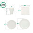 Фото #6 товара AKTIVE Biodegradable Disposable Tableware 180 Pieces