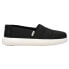 Фото #1 товара TOMS Alpargata Mallow Slip On Womens Black Sneakers Casual Shoes 10016741