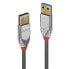 Lindy 36626 - 1 m - USB A - USB A - USB 3.2 Gen 1 (3.1 Gen 1) - 5000 Mbit/s - Grey