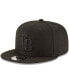 Фото #1 товара Men's Black Tampa Bay Rays Black on Black 9FIFTY Team Snapback Adjustable Hat