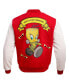 Фото #3 товара Men's Red Looney Tunes Franken Tweety Varsity Full-Snap Jacket