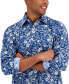 Фото #3 товара Men's Woven Floral Shirt, Created for Macy's