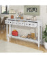 Фото #4 товара Antique White Console Table with Drawers and Shelf, 60" Long