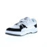 Фото #8 товара DC Construct ADYS100822-BKW Mens White Leather Skate Sneakers Shoes