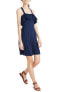 Фото #2 товара Madewell 155845 Women's Apron Ruffle Dress Sleeveless Deep Navy Sz. 6