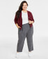 Фото #1 товара Брюки женские On 34th Plus Size Brushed Relaxed Ankle Pants