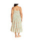 ფოტო #2 პროდუქტის Plus Size Ditsy Daisy Dress