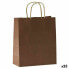 Фото #1 товара мешки Fama Темно-коричневый С ручками 31 x 11 x 42 cm (25 штук)