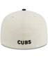 Men's Stone, Black Chicago Cubs Chrome 59FIFTY Fitted Hat