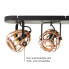 Фото #3 товара Deckenlampe Spotlampe Rattan 4 Spots