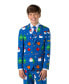 Big Boys Festivity Christmas Party Outfit Including Blazer, Pants and Tie Suit Set