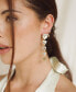 ფოტო #2 პროდუქტის 18K Gold Plated Glass Love Drop Earrings
