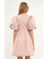 ფოტო #3 პროდუქტის Women's Ruffle Detail Mini Dress
