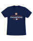 ფოტო #3 პროდუქტის Toddler Boys and Girls Navy Houston Astros 2022 World Series Champions Logo T-shirt