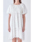 Фото #1 товара Women's Knit and Embroidery Combo Dress