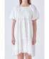 ფოტო #1 პროდუქტის Women's Knit and Embroidery Combo Dress