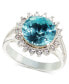 Фото #1 товара Silver-Tone Pavé & Color Crystal Ring, Created for Macy's