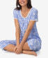 ფოტო #4 პროდუქტის Women's Cap Sleeve Capri PJ Set