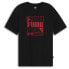 Фото #1 товара Puma Graphics Wording Crew Neck Short Sleeve T-Shirt Mens Black Casual Tops 6822