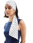 ASOS DESIGN skinny headscarf in polka dot