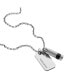 Фото #2 товара Diesel men's Brave Armor Stainless Steel Dog Tag Pendant Necklace