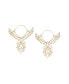 ფოტო #1 პროდუქტის Women's Wing Hoop Earrings