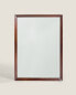 Фото #1 товара Rectangular wall mirror with wooden frame