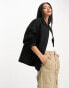 Фото #1 товара ASOS DESIGN lightweight cotton pocket shacket in black