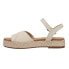 Фото #5 товара TOMS Abby Platform Espadrille Womens Off White Casual Sandals 10020768T-101