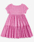 Фото #2 товара Toddler Girls Space-Dyed Tiered Dress, Created for Macy's