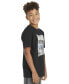 ფოტო #3 პროდუქტის Big Boys Short-Sleeve Cotton Wash Fill Logo Graphic T-Shirt