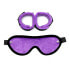 Фото #2 товара rimba Bondage Play Handcuffs with Mask Adjustable Purple