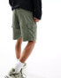 Calvin Klein Jeans washed cargo shorts in olive green