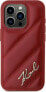 Фото #3 товара Karl Lagerfeld Karl Lagerfeld KLHCP15LPQDSMGR iPhone 15 Pro 6.1" czerwony/red hardcase Diagonal Quilted Script