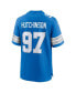 Men's Aidan Hutchinson Blue Detroit Lions Game Jersey Синий, 4XL - фото #2