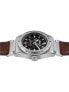Фото #4 товара Наручные часы Movado Heritage Cognac Brown Genuine Leather Strap Watch 43mm.