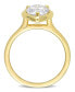 Фото #4 товара Moissanite in 10K Gold Pear Solitaire Engagement Ring