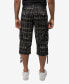 ფოტო #2 პროდუქტის Men's Belted 18" Inseam Below Knee Long Cargo Shorts