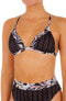 Фото #1 товара Hurley 293485 Women's Mix Triangle Bikini Top Swimwear Black Size X-Large