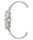 ფოტო #2 პროდუქტის Women's Silver-Tone Metal Link Bracelet Watch, 40X47.5mm
